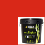 Pintura plástica interior mate ecológica rojo imperial